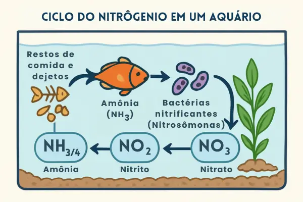 Ciclo do Nitrogênio no Aquário: Guia Sustentável para Iniciantes Evitarem Erros Comuns