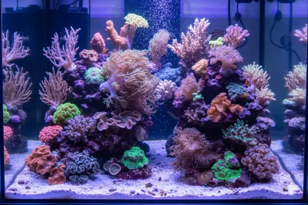 Alimentação para corais fotossintéticos em sistemas de recifes artificiais