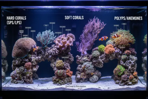Identificação e características dos principais grupos de corais para aquários domésticos