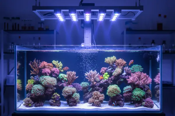 Iluminação LED para Crescimento Rápido de Corais em Aquários Marinhos: Estratégias e Configurações